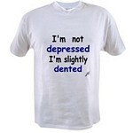 I'm not depressed I'm slightly dented